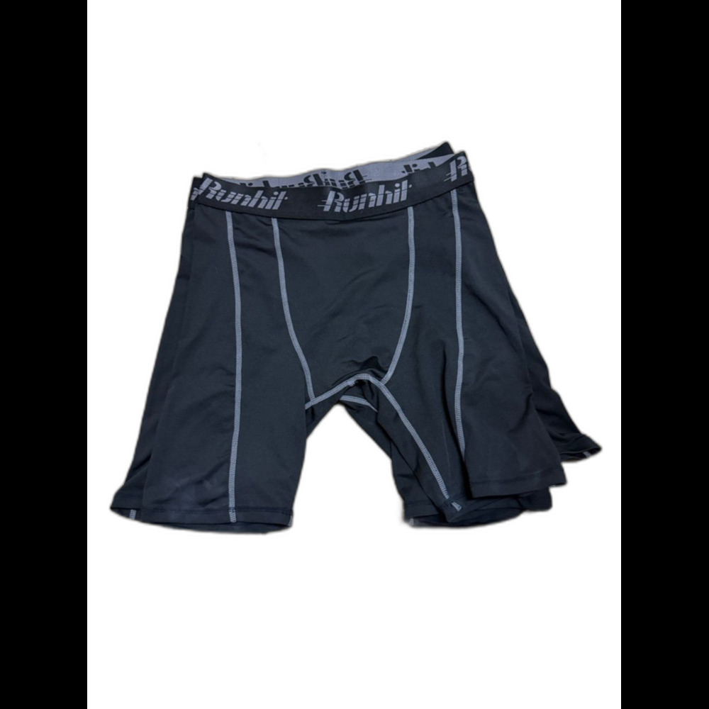 3 qty Black Men’s Boxer Briefs with Contrast Stitching and Branded Waistband